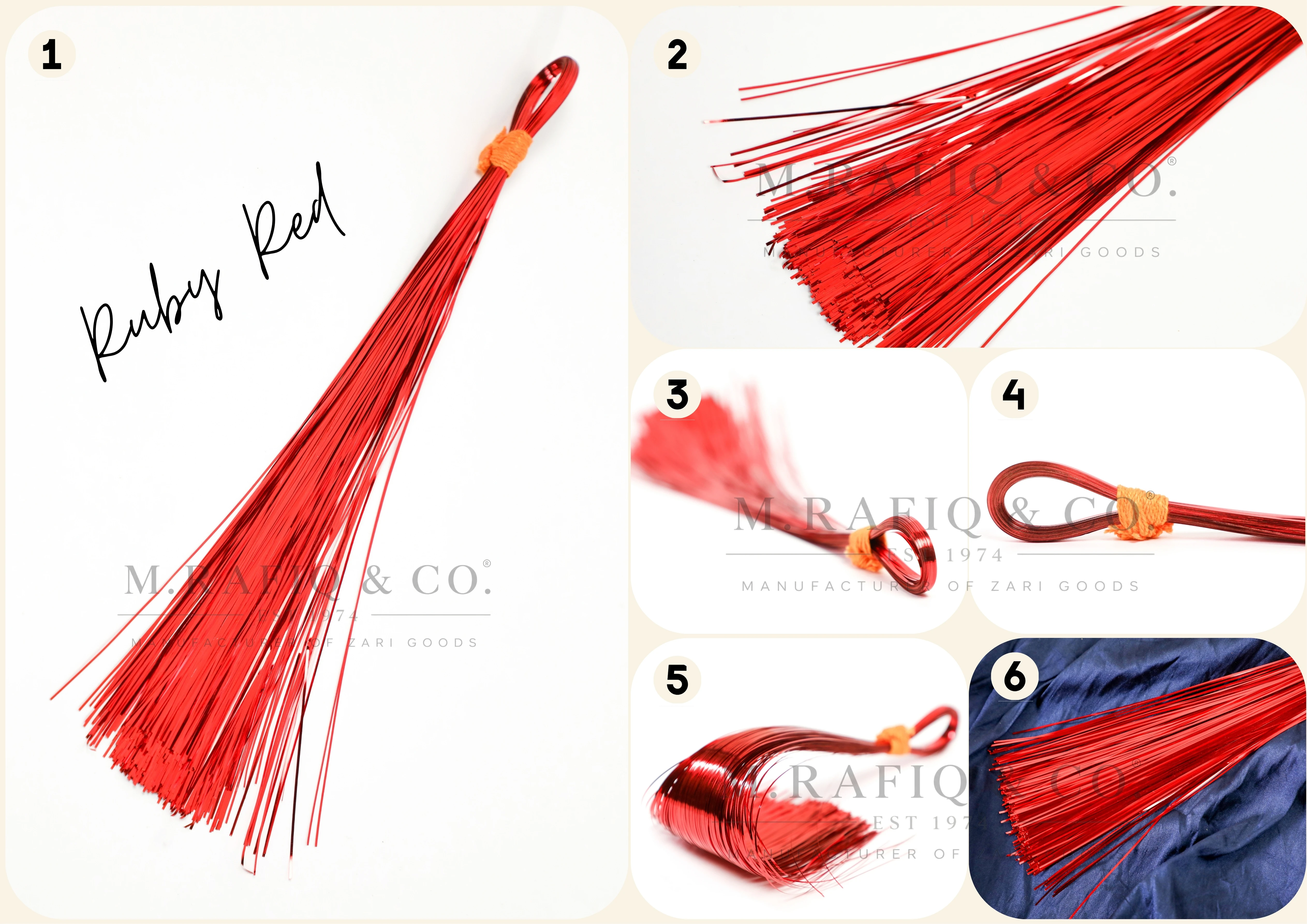 Ruby Red Flat Metallic Strip spool